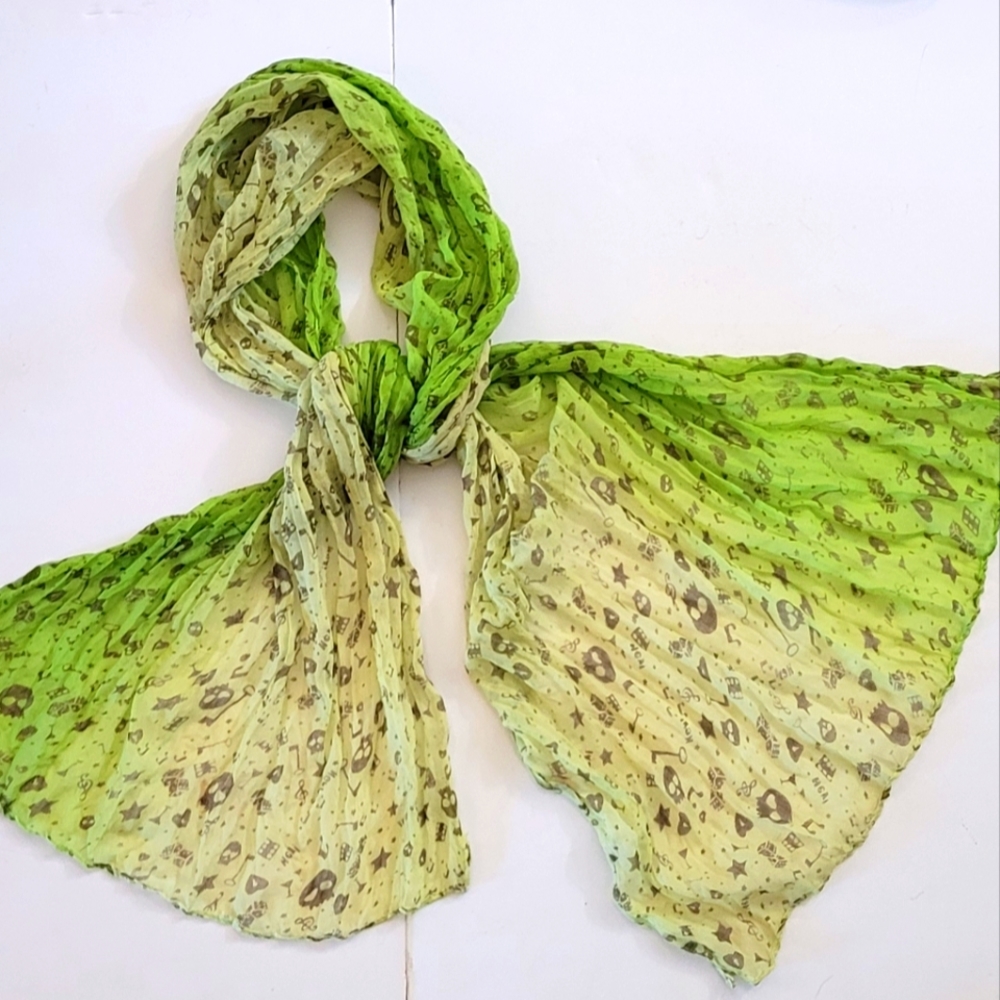 Ombre doodle scarf